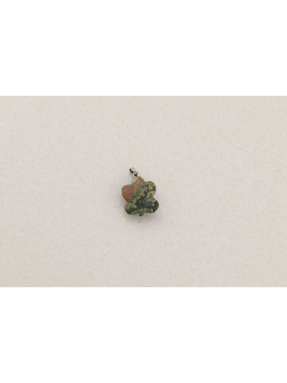 Pendant Only Carved Unakite Turtle Pendant 1" x 5/8" - Picture 6 of 6
